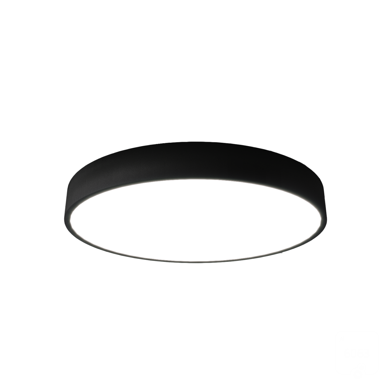 The frosted diffuser combined with the large angle of light (120°) forms an even, natural, yet bright illumination. The different diameters make it possible to match the proportions of the luminaires to the size and design of the room.