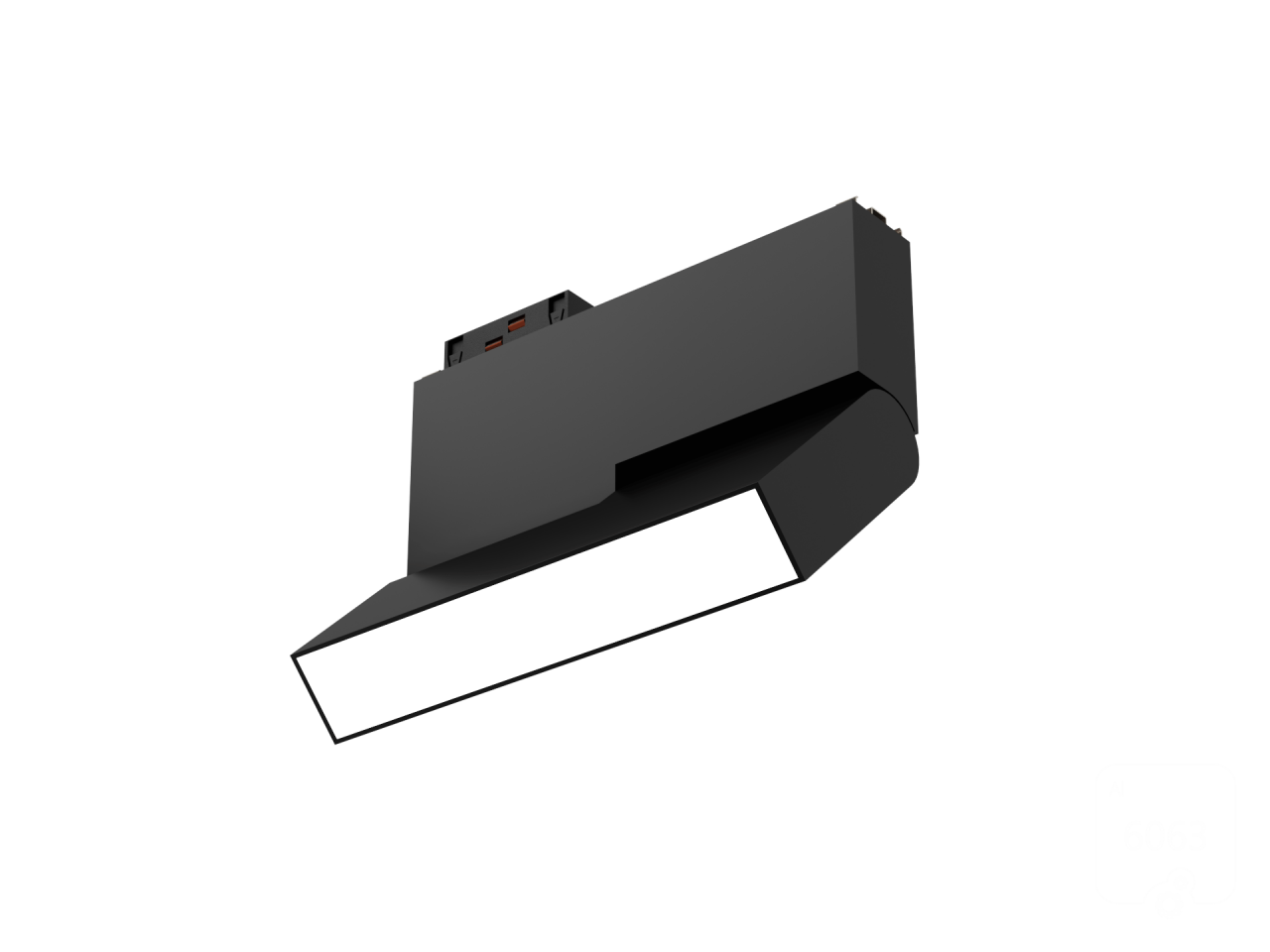 The swivel mechanism of the TrackLine LF z linear track light allows you to tilt the TrackLine housing within 90°, directing the light in the direction you want. 