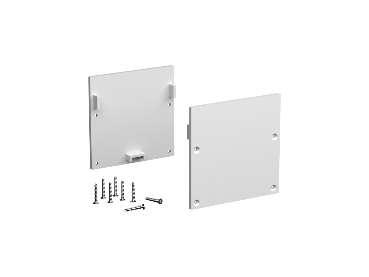 Pair of end caps for LINE5050 profile.
Includes 2 plugs, 8 screws.