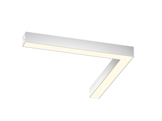Светильник Угол S50 (RAL9003/500x500mm/LT70 — 3K/21W)
