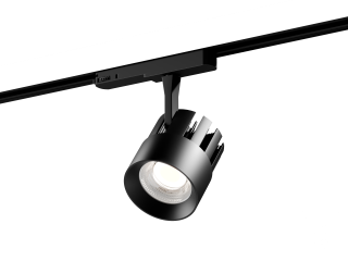 Трековый светильник 6063 Focus TR4 (RAL9005/15deg — 20-40W/3090)